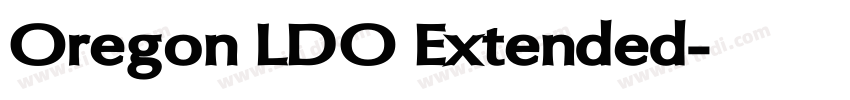 Oregon LDO Extended字体转换